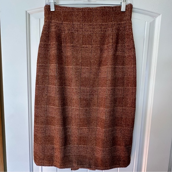Doncaster Dresses & Skirts - Doncaster Brown Checkered Pencil Skirt